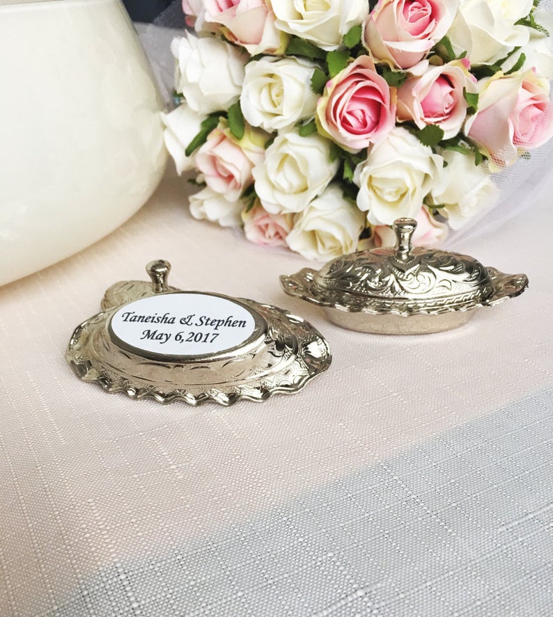 Unique metal party favor box, 50 PIECES