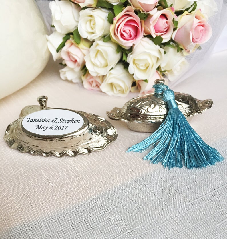 Unique metal party favor box, 50 PIECES