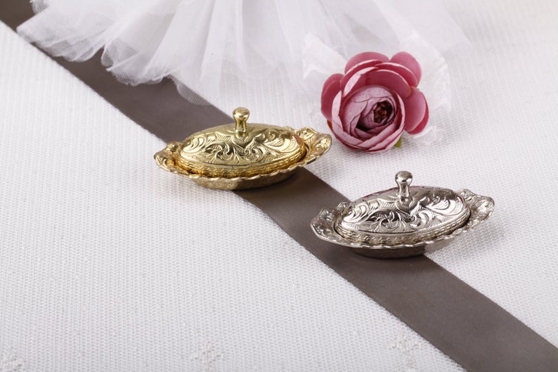 Unique metal party favor box, 50 PIECES