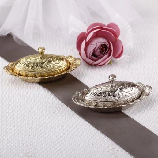 Unique metal party favor box, 50 PIECES